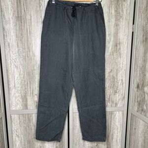 CP Shades Pants Small Gray Color Pull On Cotton Silk Boho Lagenlook Size S